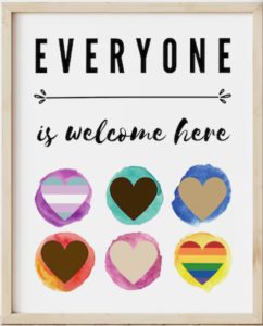 LGBTQ+ welcomed here